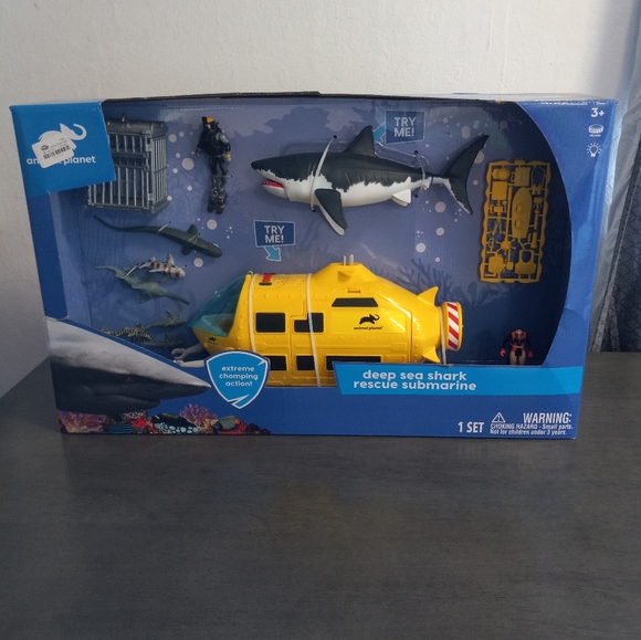 Animal Planet Deep Sea Shark Rescue Submarine Playset New Factory Sealed - Picture 1 of 12